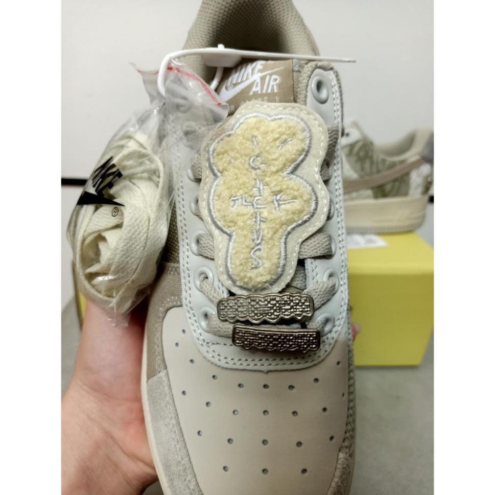 [HÀNG FULL BOX + BILL] Giày Thể Thao/ Sneaker Nam Nữ AF1 Travis Scott Grey White Trắng Xám | BigBuy360 - bigbuy360.vn