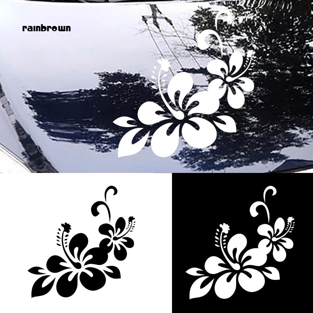 Đề Can Dán Trang Trí Xe Hơi Họa Tiết Hoa Xinh Xắn