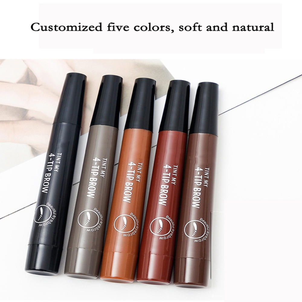 Bút Kẻ Lông Mày Dạng Lỏng Hai Đầu Không Nhòe Lâu Trôi