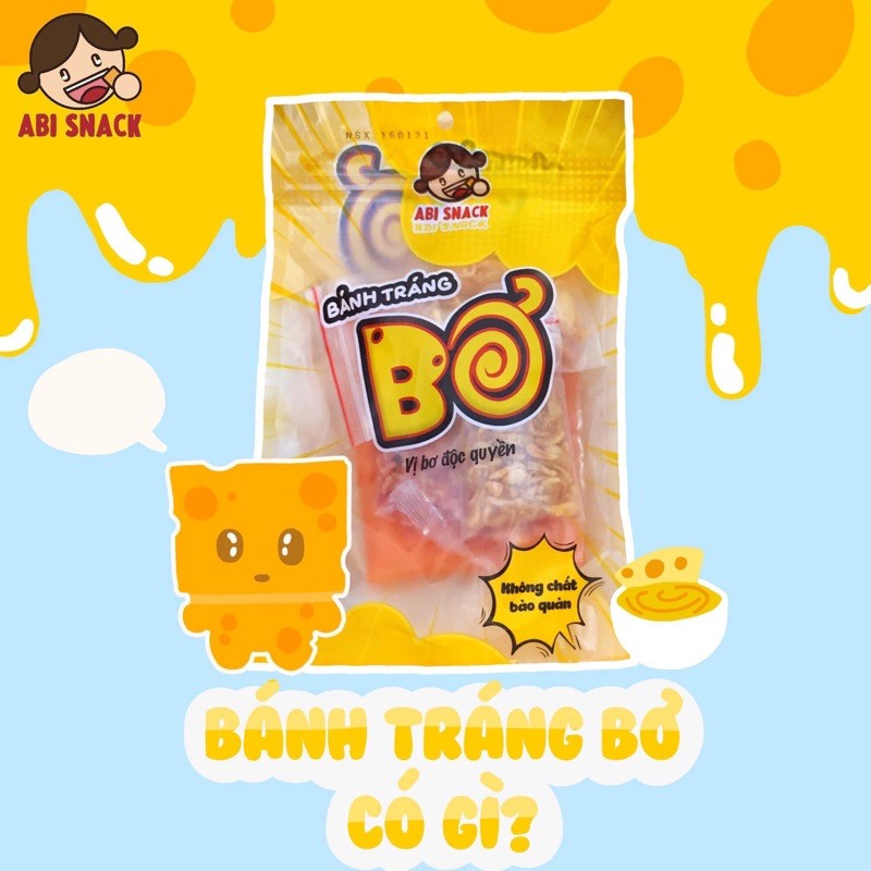 [SẴN SLL][FREE SHIP đơn 50k] BÁNH TRÁNG BƠ ABI KÈM 1 TÚI BƠ ĐƠN HÀNG 5 BỊCH BẤT KỲ TẶNG 1 MÓC KHOÁ CUTE