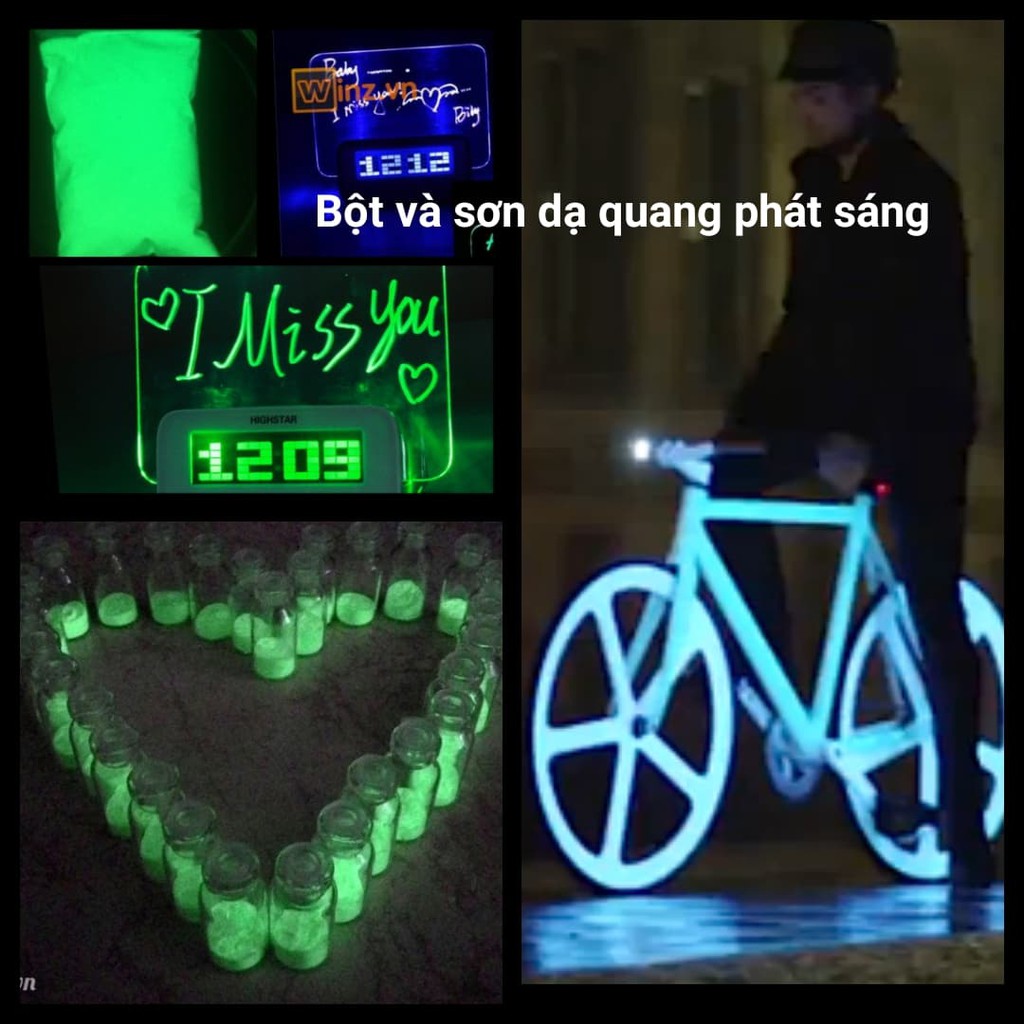 Bột dạ quang phát sáng