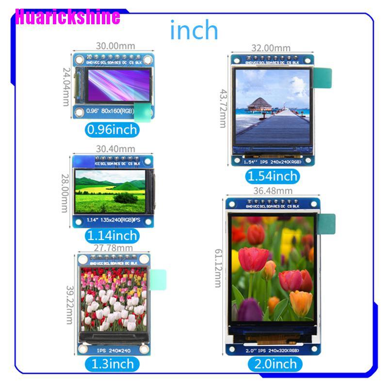 Mô Đun Màn Hình Lcd Tft Ips 0.96 / 1.14 / 1.3 / 1.54 / 2.0 Inch Cho Arduino Raspberry Pi