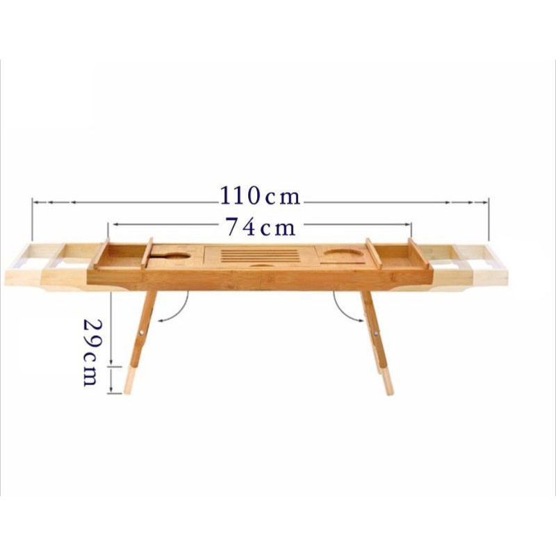 Khay tre gác bồn tắm phong cách Âu Mỹ