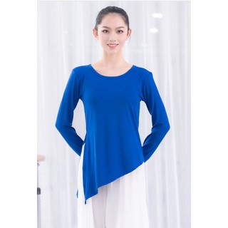 Áo Đương Đại Tay Dài Sẻ Tà / Áo luyện tập múa / Áo luyện tập bộ môn đương đại