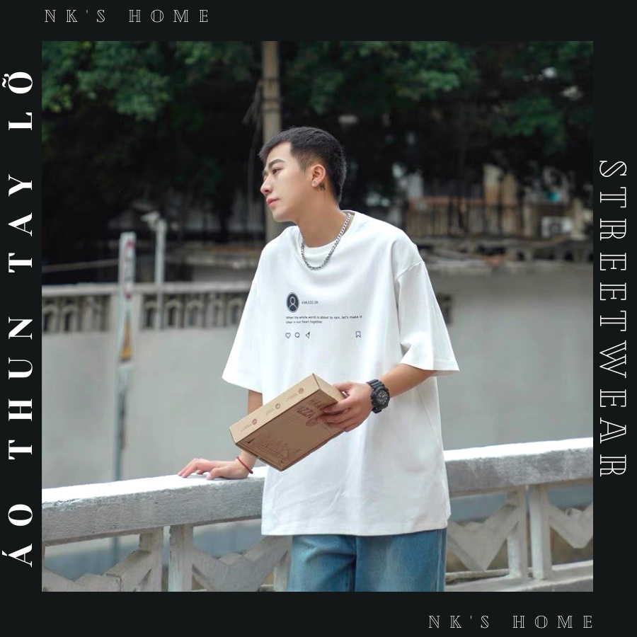Áo thun tay lỡ unisex SADTAGRAM TEE form rộng cho cặp đôi phong cách hàn quốc