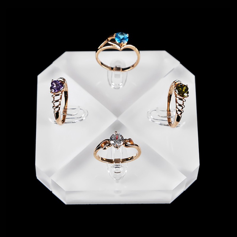 Giá Trưng Bày Nhẫn Chất Liệu Acrylic Trong Suốt