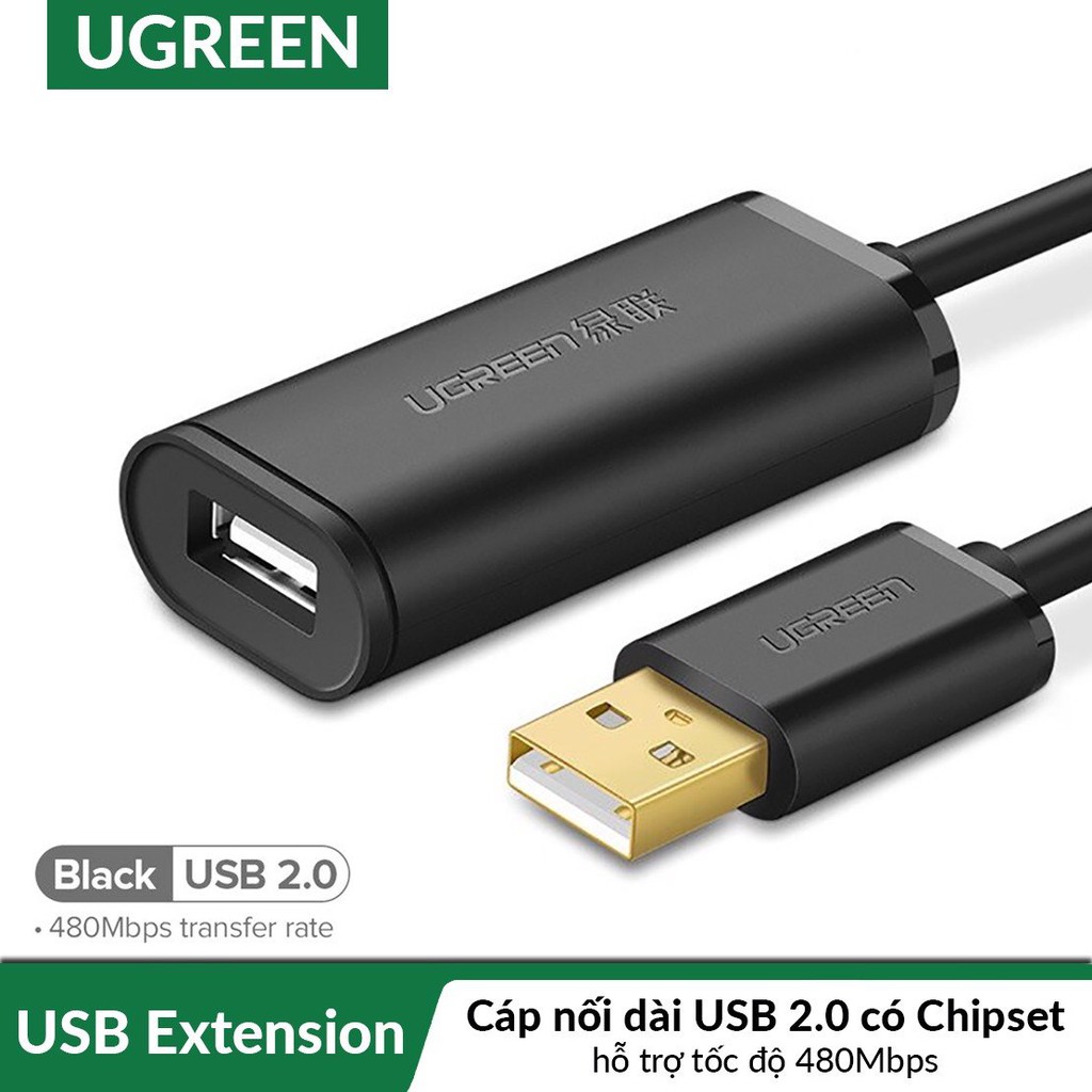 Cáp nối dài USB 2.0 dài 30m cao cấp Ugreen 10326