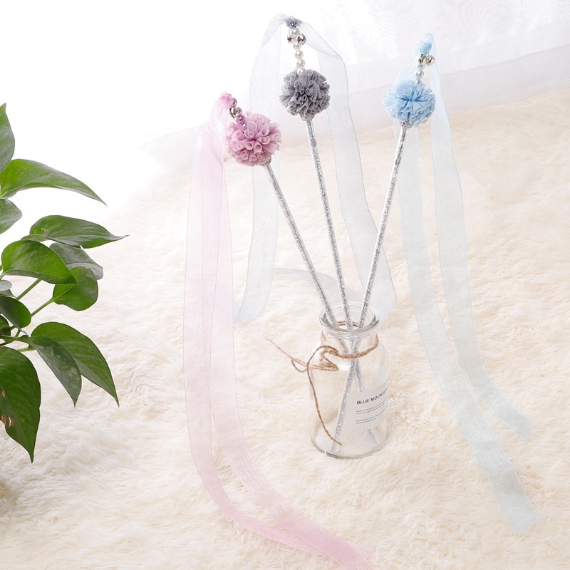 [Mã 155FMCGSALE giảm 7% - tối đa 100K đơn 500K] Cần câu vải lụa cho lục lạc chuông đồ chơi cho mèo