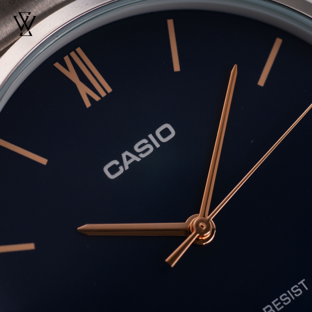 Đồng Hồ Quartz Nam Casio WATCHSTORE MTP-VT01D-2BUDF Thiết Kế Mặt Kính Khoáng 40mm, Dây Kim Loại Và Vỏ Thép Không Gỉ