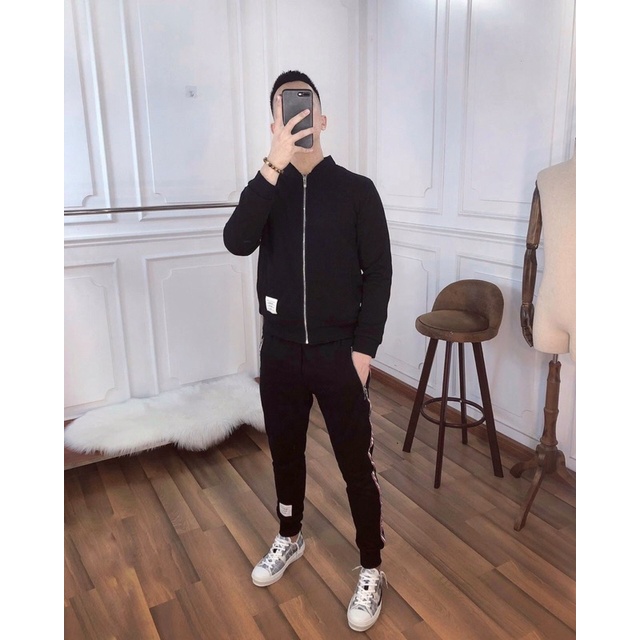 bộ nỉ nam thu đông bộ vạch ,bộ thể thao nam vạch đỏ