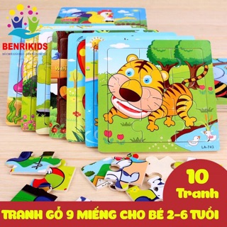 Combo 10 tranh ghép 2d