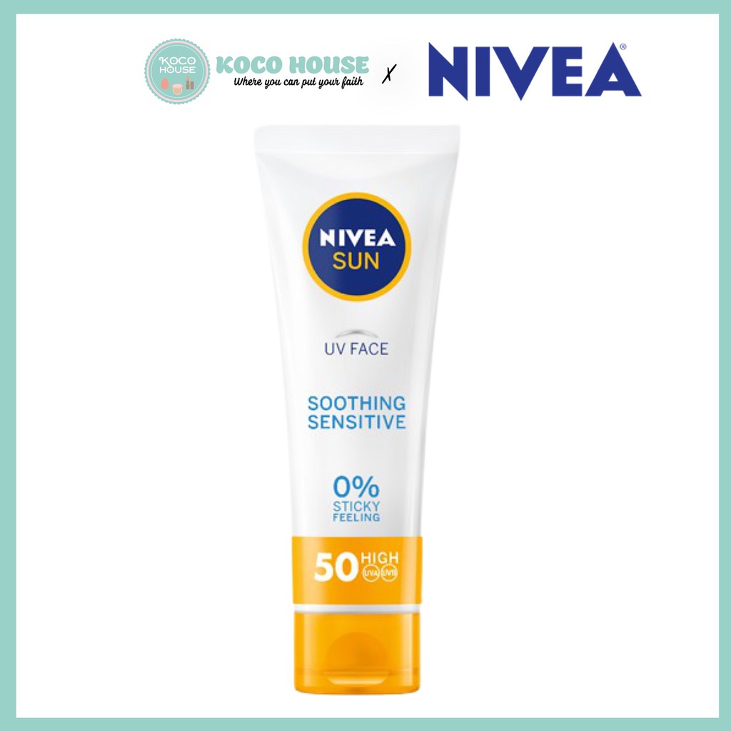 KEM CHỐNG NẮNG NIVEA SOOTHING SENSITIVE SPS50+ PA+++