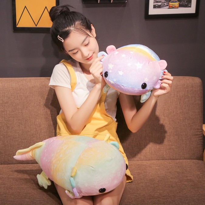 Đồ chơi nhồi bông AIXINI Axolotl hình kỳ nhông thích hợp làm quà tặng sinh nhật dành cho bé trai/ gái