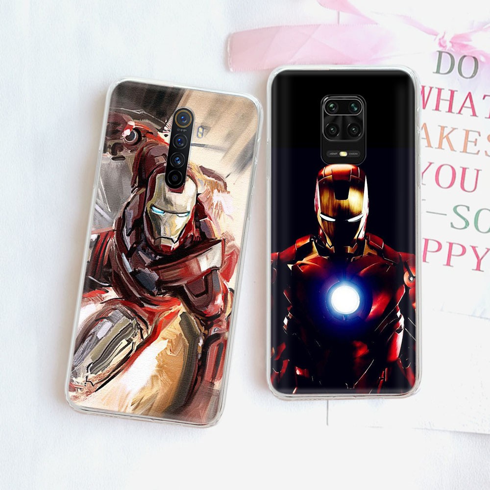 Ốp Lưng Trong Suốt Hình Iron Man Cho Samsung Galaxy J7 Pro J8 Core J3 Plus J5 Prime A7 Duo Ty124