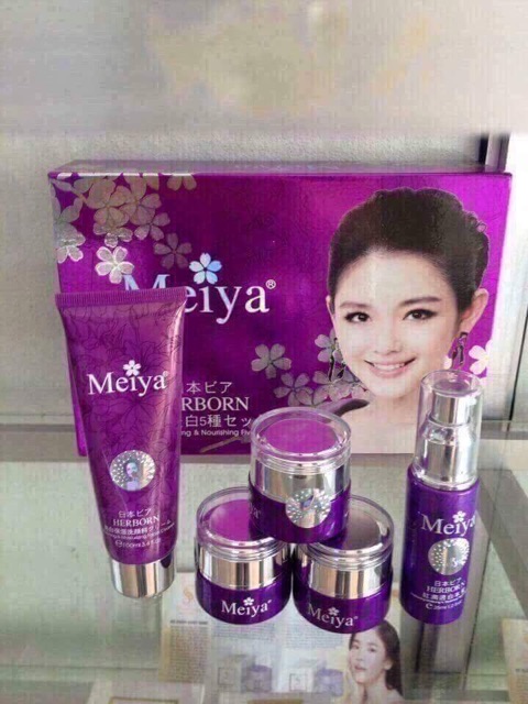 Mỹ phẩm meiya tím bộ 5in1 chính hãng sỉ số lượng lớn