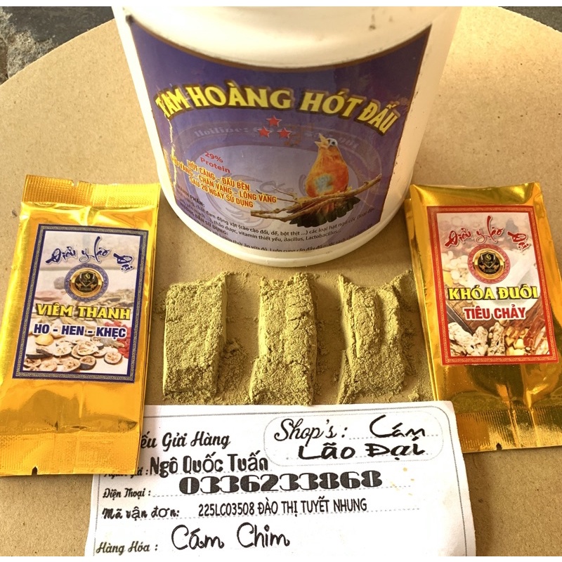 Cám vỗ béo thay lông choè-lão đại