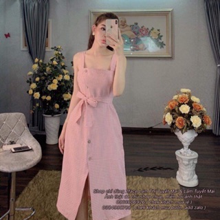 Váy kẻ sét áo thỏ