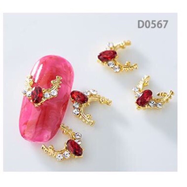Charm kim loại trang trí móng tay