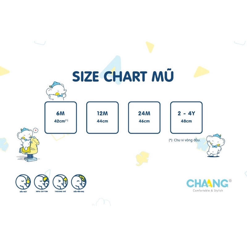 Chaang set 2 mũ thóp cho bé sơ sinh Music AW23