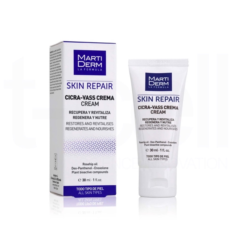 Kem Dưỡng MartiDerm Skin Repair Cicra Vass Cream 30ml ,Kem Dưỡng B5 Dưỡng Ẩm Tái Tạo Phục Hồi Da Tổn Thương GIBE STORE