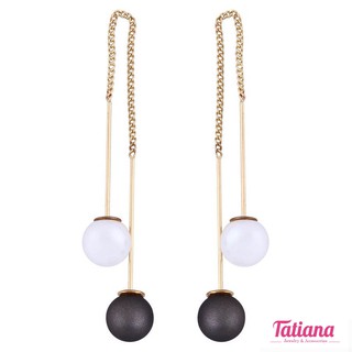 Bông tai opal drop trắng xám - Tatiana - eh2716 (xám)