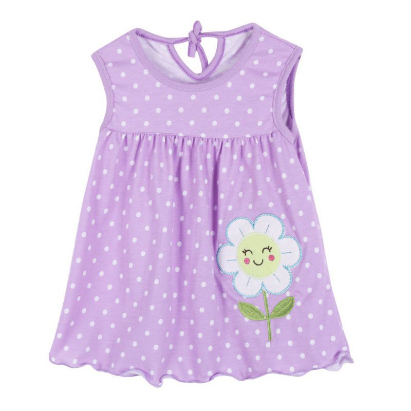 Váy mini chữ A không tay áo với họa tiết in màu ngẫu nhiên | BigBuy360 - bigbuy360.vn