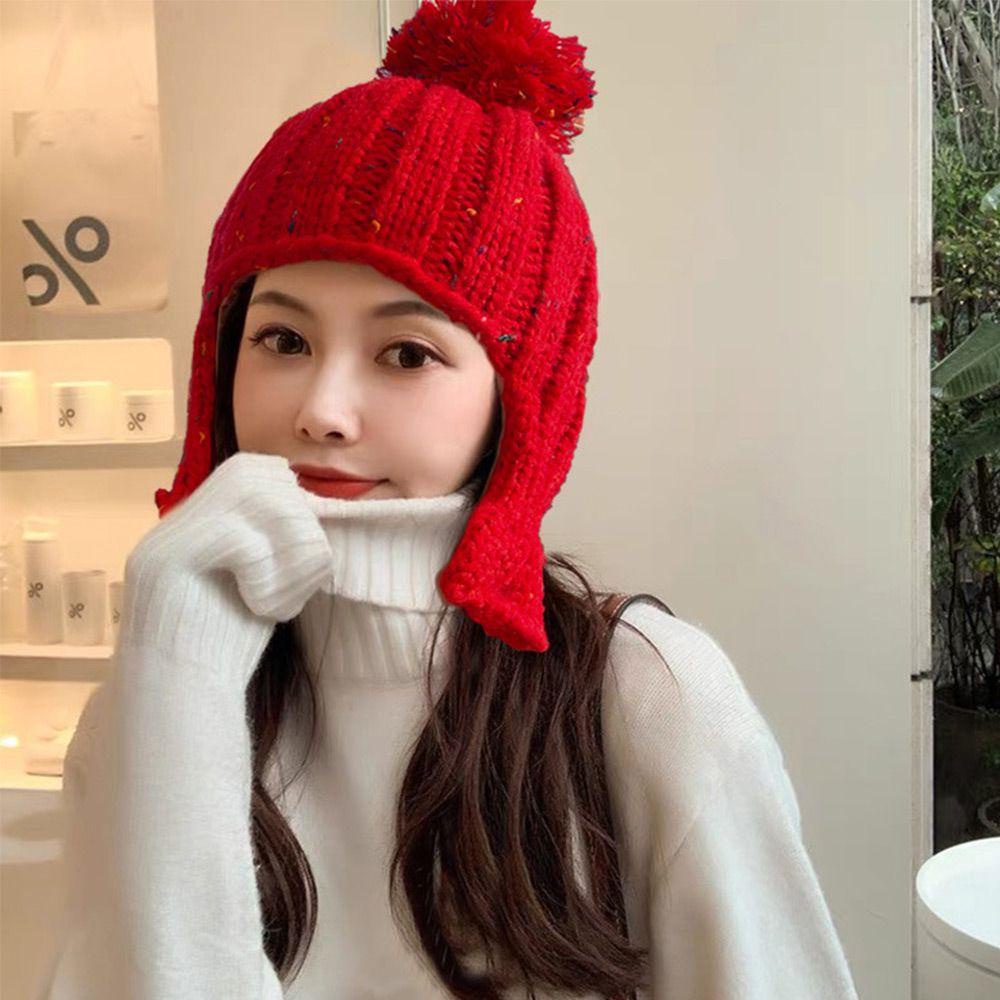 Mũ Beanie Dệt Kim Dễ Thương Hiện Có 5 Màu
