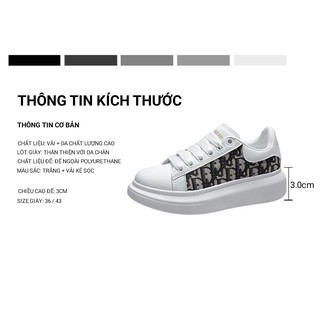 Giày thể thao mcqueen dior (Trắng) Cao Cấp Nam Nữ