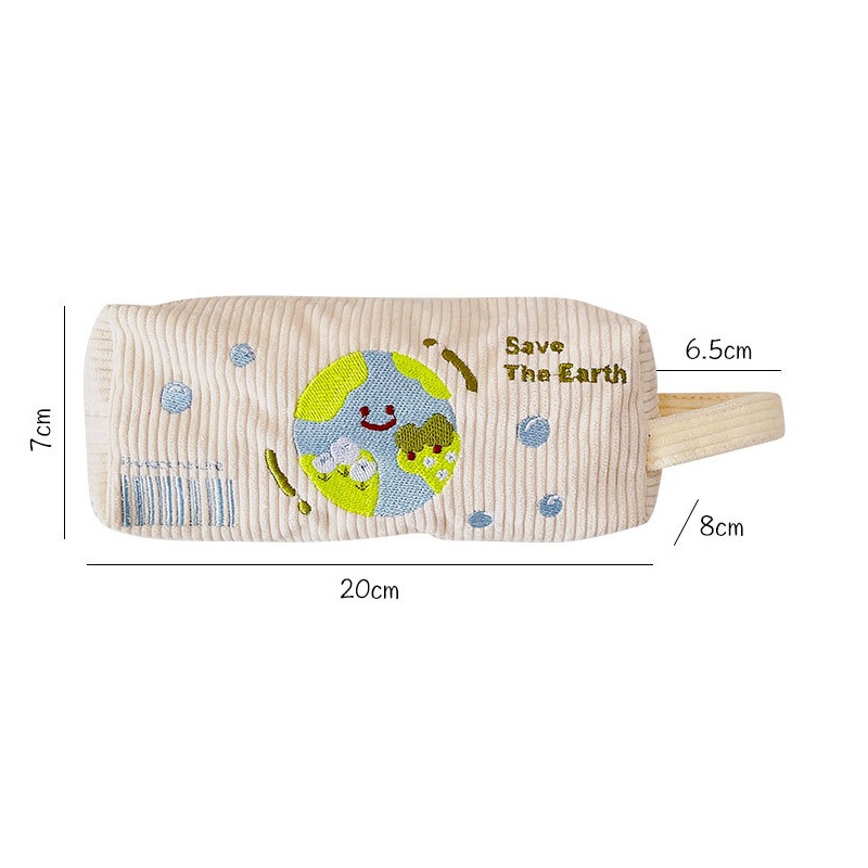 Túi Đựng Bút Thêu Họa Tiết Hoạt Hình Dễ Thương Cho Học Sinh