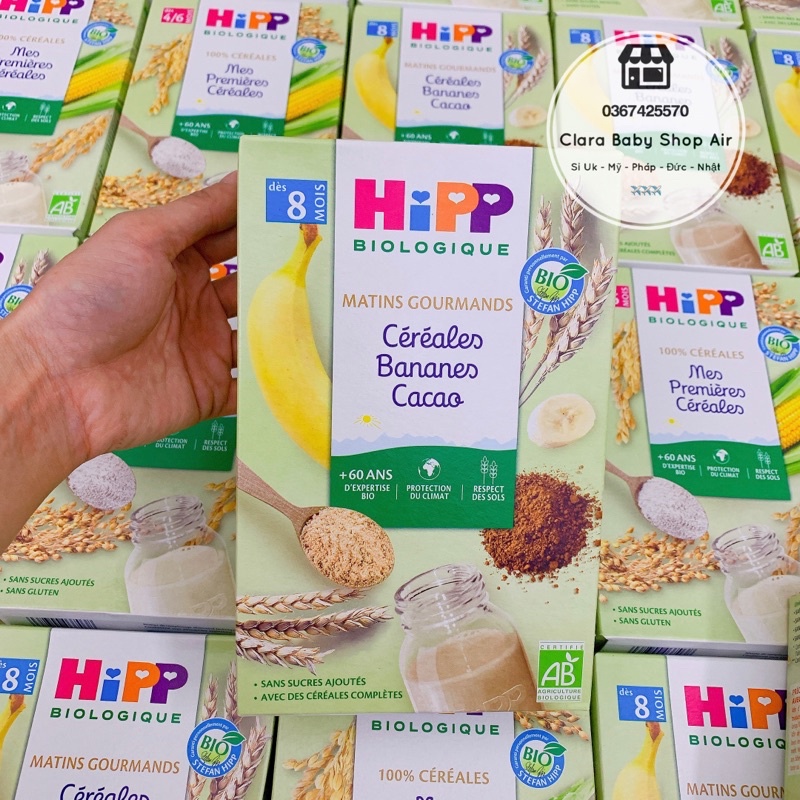 (Air✈️) Bột lắc sữa HiPP 250g của Pháp