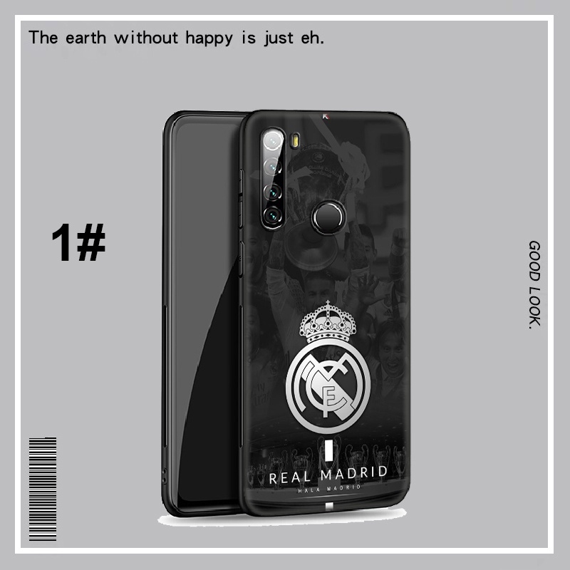 Ốp điện thoại silicone mềm hình logo Real Madrid cho Xiaomi Redmi 8A 8 7A 7 6 6A Pro 5A 5 Plus LU93