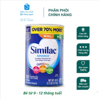 DATE 8/2024 SỮA BỘT SIMILAC PRO ADVANCE NON GMO - HMO 964G NHẬP KHẨU MỸ MẪU MỚI