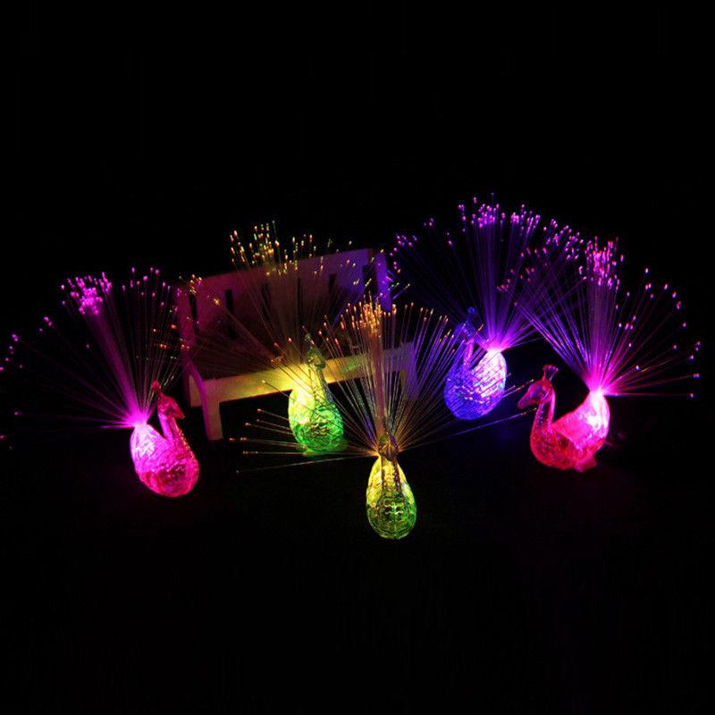 Bộ 2 đèn LED sợi quang học hình con công
