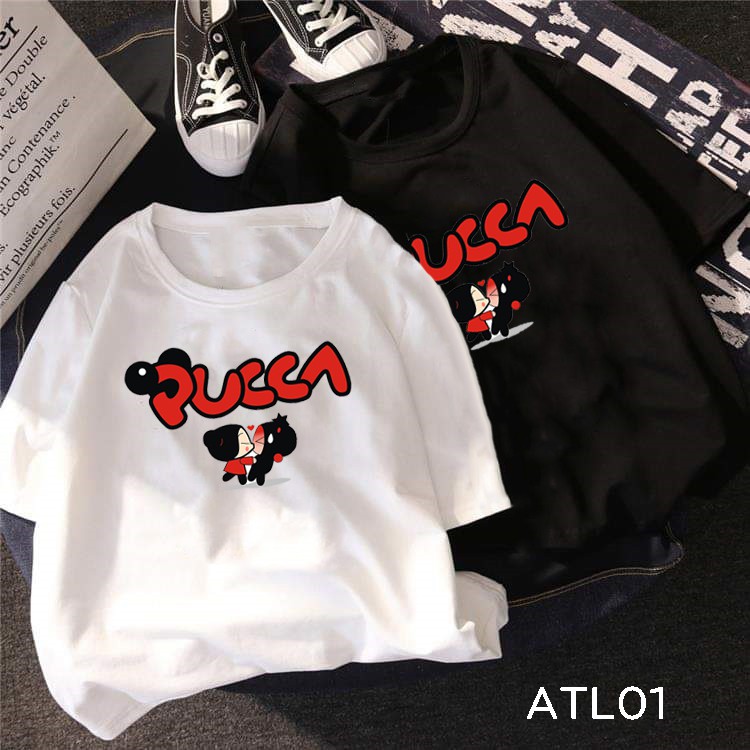 FREESHIP 99K ATL01 Áo thun unisex tay lỡ hình PUCCA