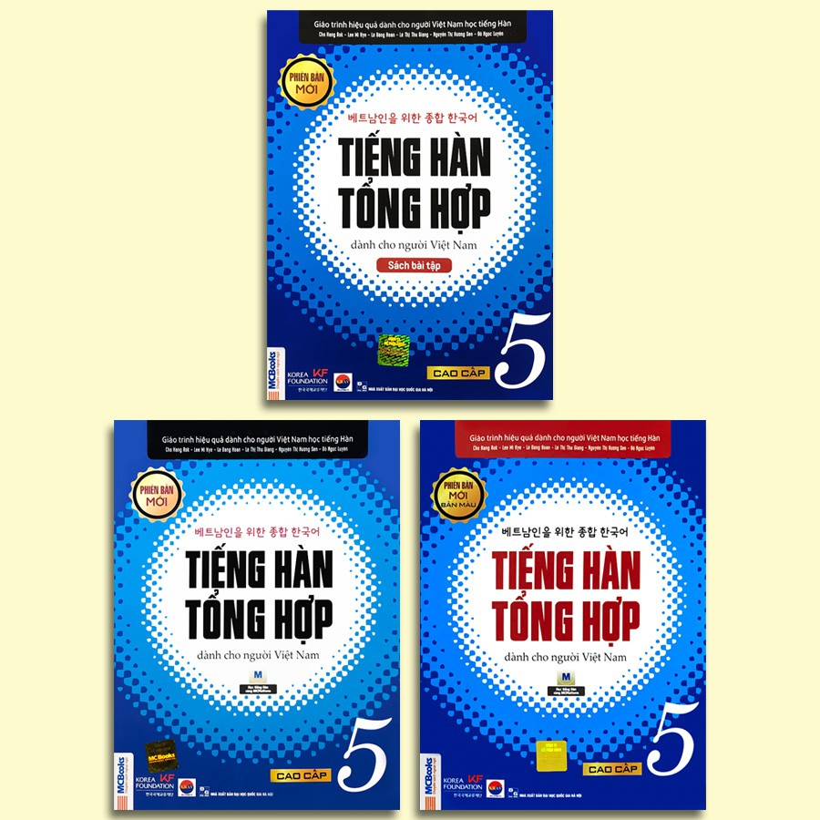 Sách - Tiếng Hàn Tổng Hợp Dành Cho Người Việt Nam - Cao Cấp 5 Phiên Bản Mới (Lẻ tùy chọn)