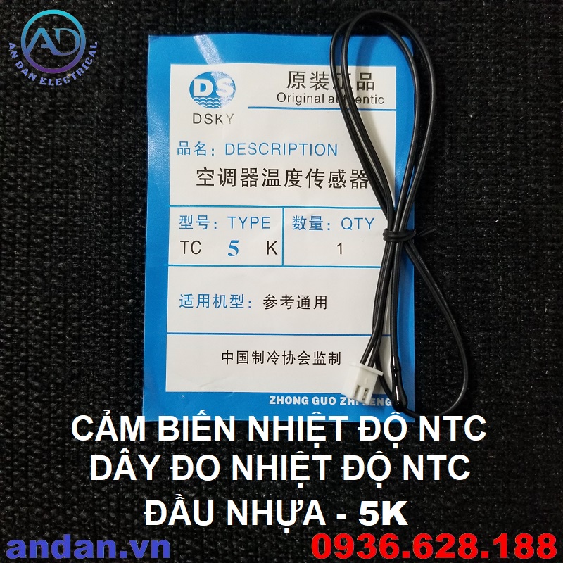 Dây đo nhiệt độ NTC, Sensor nhiệt đầu nhựa - đầu đồng 5K 10K 15K 20K 25K 50K - Cảm biến đầu dò.