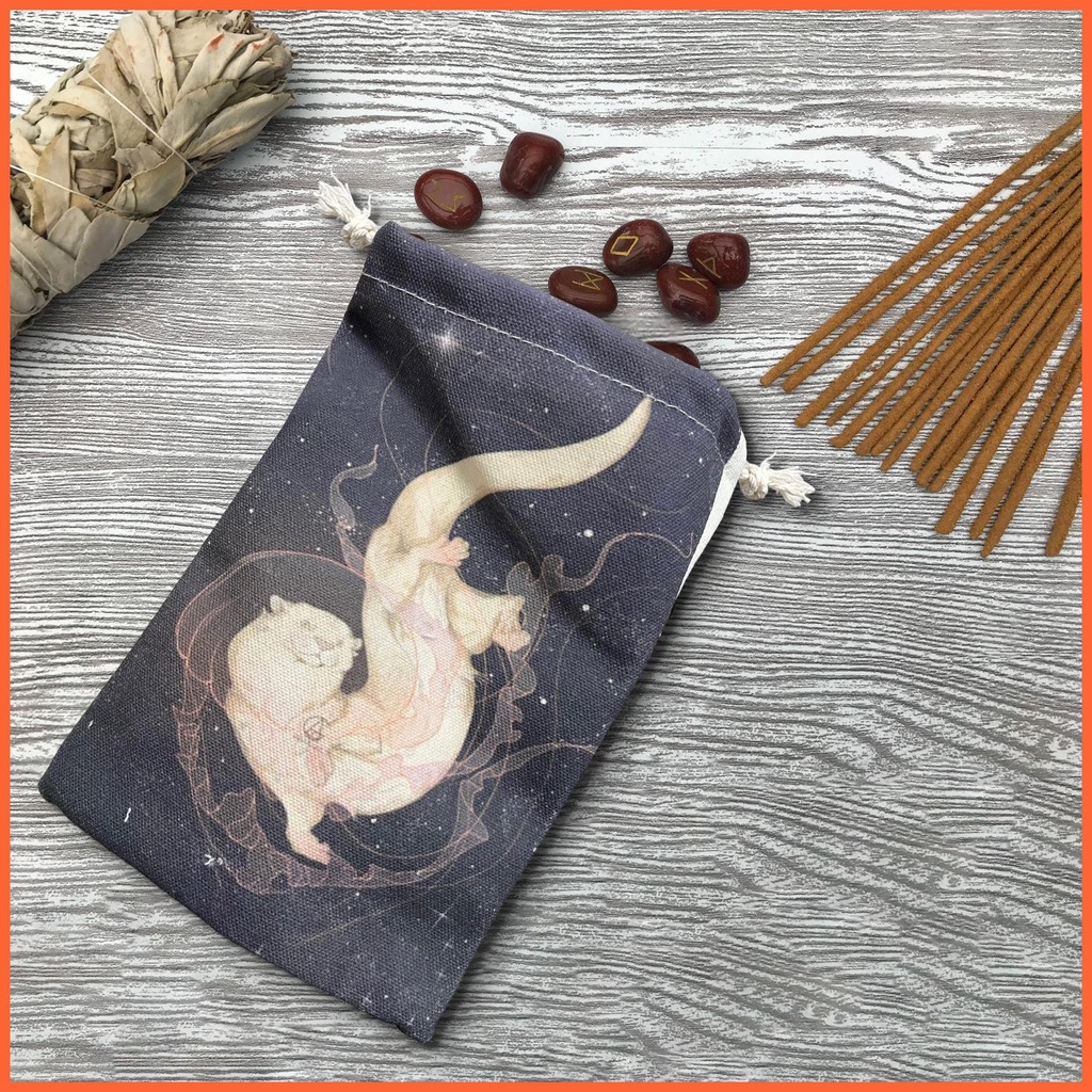 Túi Dây Rút Vải Lanh Đựng Thẻ Bài Tarot / Trang Sức / Quà Giáng Sinh