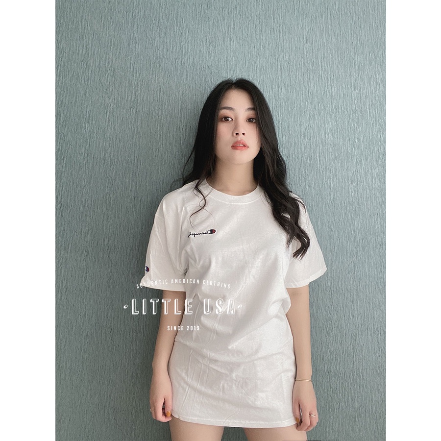 ÁO THUN CHAMPION EMBROIDERED SMALL LOGO TEE CHÍNH HÃNG AUTHENTIC - SHIPPED USA | BigBuy360 - bigbuy360.vn