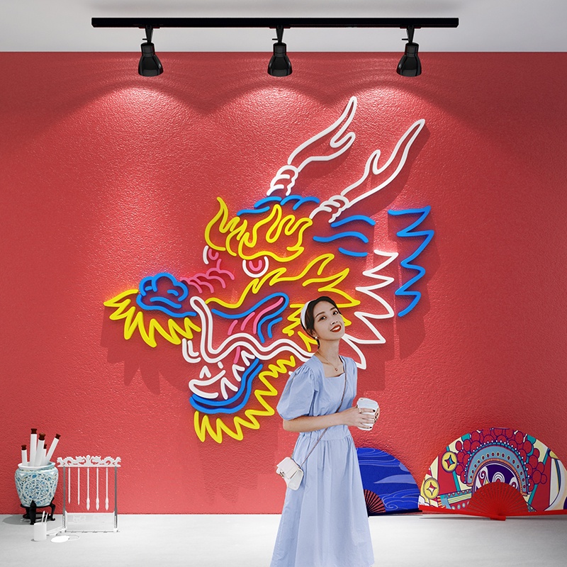 Tranh Mica trang trí Tranh long Trang trí cửa hàng, quán ăn Nhiều Size - EPeBen