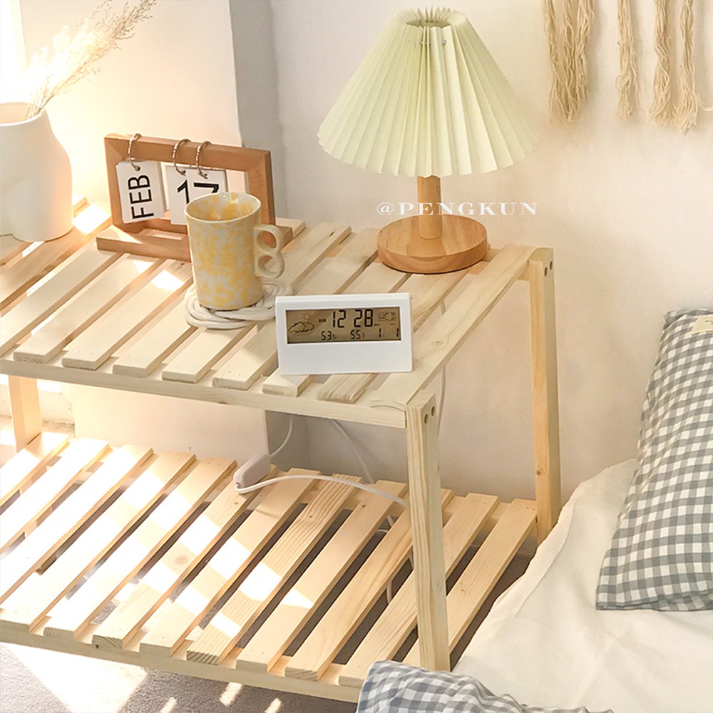 Đồng Hồ Báo Thức Điện Tử Đa Năng Không In Họa Tiết Phong Cách Nhật Bản Trong Suốt Có Đèn LED Đo Nhiệt Độ