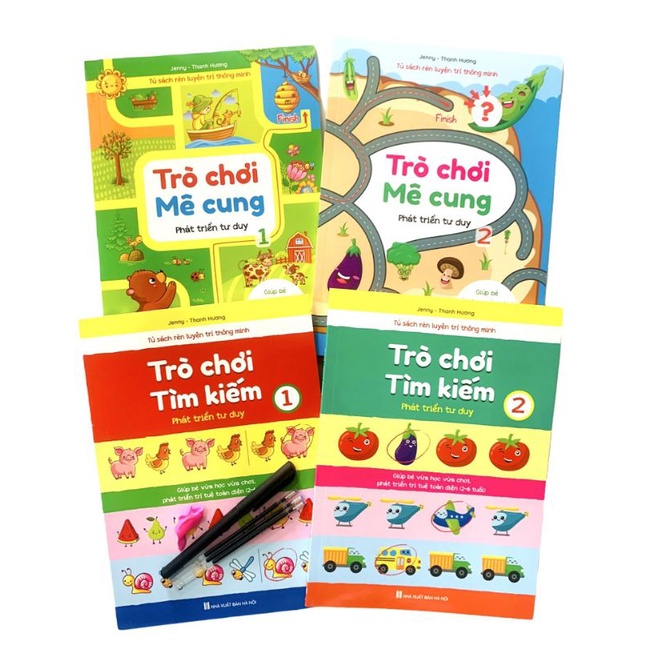 Trọn bộ Mê Cung ,Tìm Kiếm 4q và Wipe Clean 5q hấp dẫn cho bé