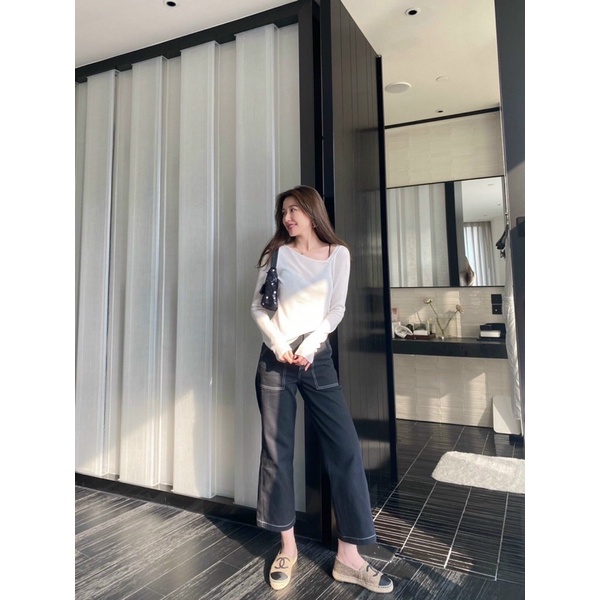 Áo len tăm lệch vai