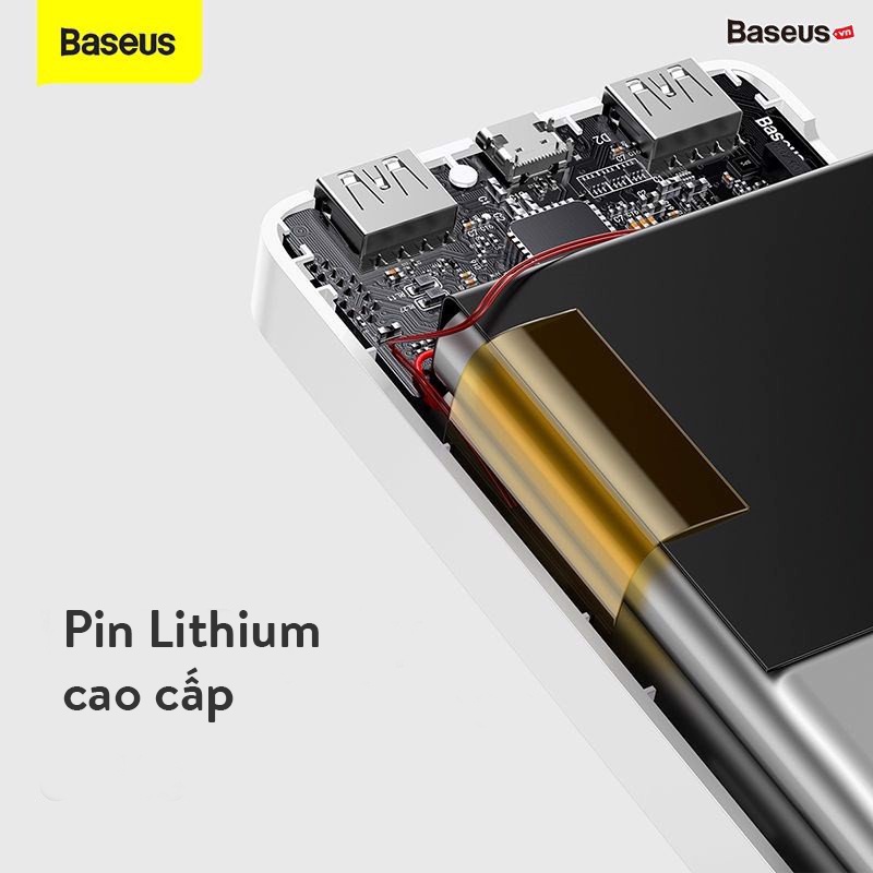 Sạc dự phòng 30000 mAh Baseus Bipow Qstore, Màn hình LED, Sạc nhanh 15W, 3 cổng sạc ra