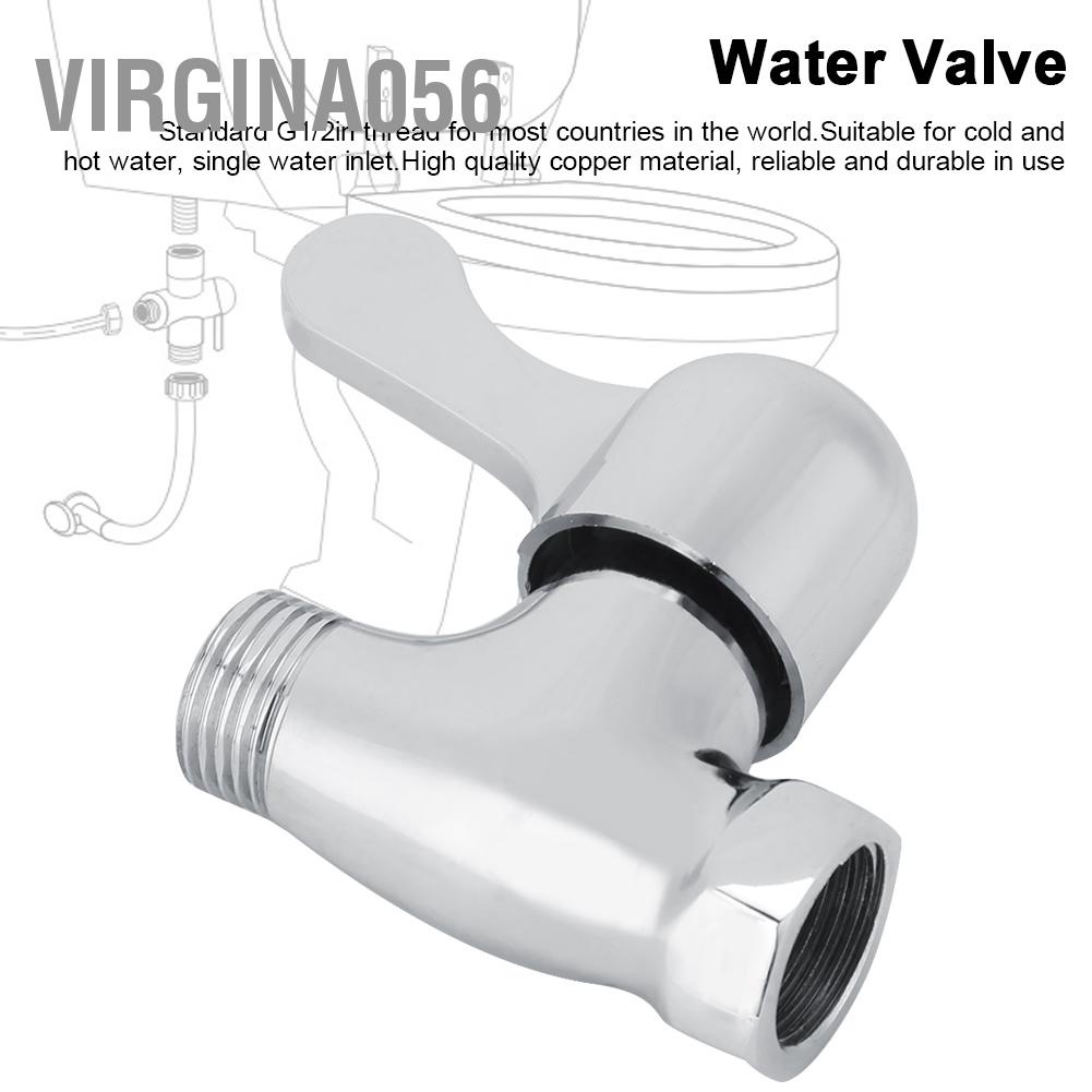 Virgina056 G1/2in Female Thread to Male Straight-Through Water Stop Valve Accessories