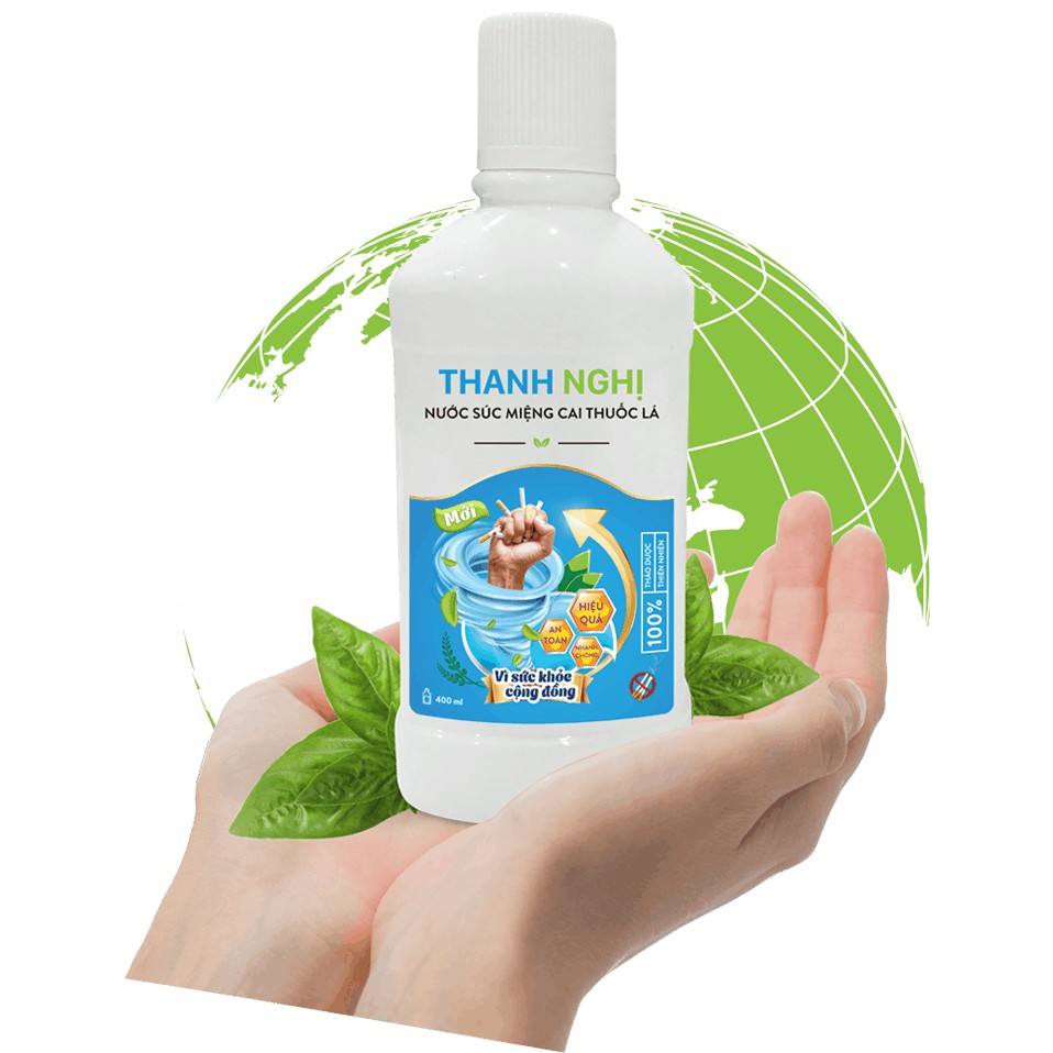 Nước súc miệng cai thuốc lá thanh nghị - Mẫu mới 400ml