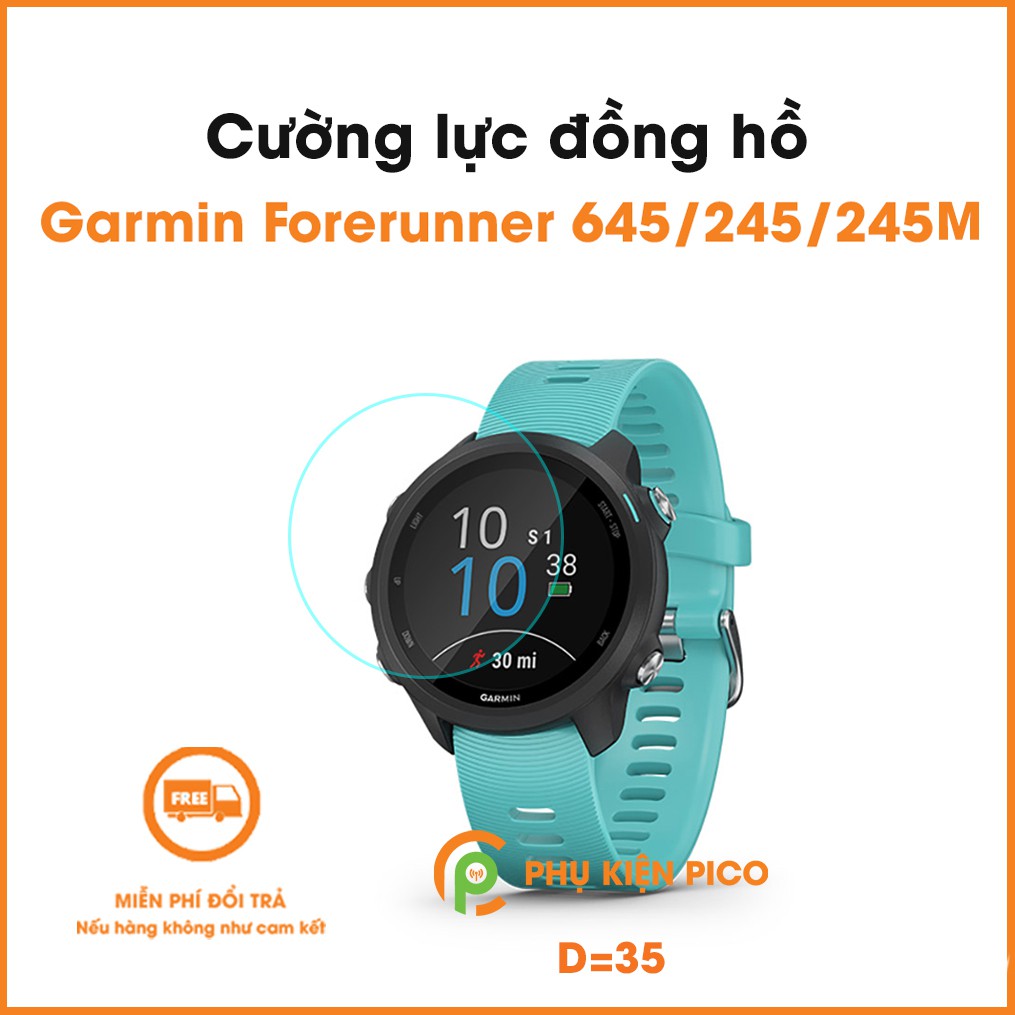 Kính cường lực đồng hồ Garmin Foreruner 645, Foreruner 245, Foreruner 245M trong suốt full màn hình độ cứng 9H