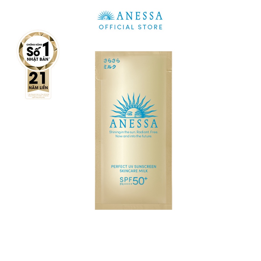 [HB GIFT] Sữa chống nắng dưỡng da kiềm dầu bảo vệ hoàn hảo Anessa Perfect UV Sunscreen Skincare Milk SPF50+ PA++++ 4ml