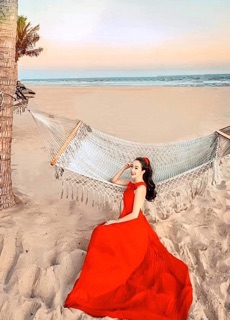 Đầm maxi dập ly hở lưng 3 màu