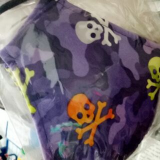 Khẩu trang vải hình đầu lâu 3D Halloween