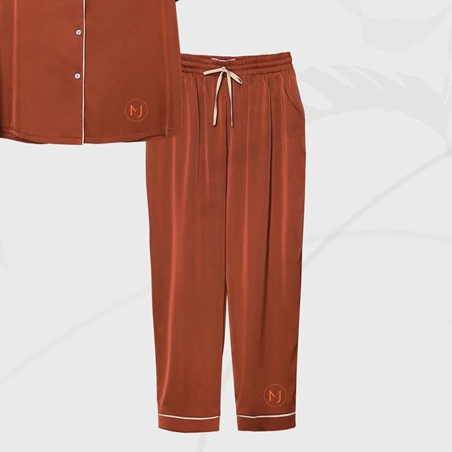 MOMOJAMA Quần pyjama lụa dài